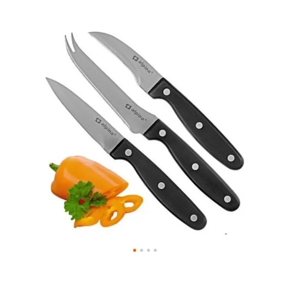 NWT Stainless Steel Knife Set - Set of 3 - Picture 1 of 4